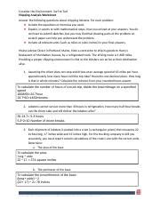 Shipping Analysis Worksheet Docx Consider The Environment Surf To