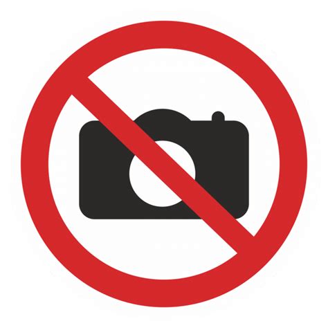 Купить Знак на пленке «Фотографировать запрещено» — низкая цена ...