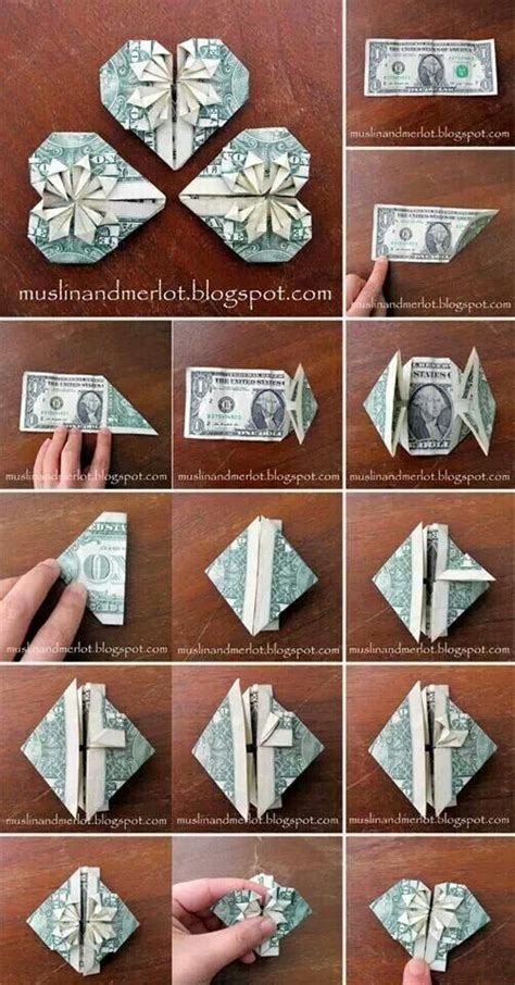 Corazon Dollar Bill Origami Creative Money Gifts Money Origami