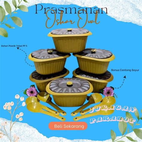 Jual Pcs Basi Set Prasmanan Mewah Oscar Oval Centong Sayur