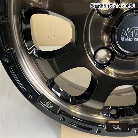 HOT STUFF 本セット インチ 軽自動車 タント N BOX スペーシア J MAD CROSS GRACE 新品 ホイールのみ タイヤ