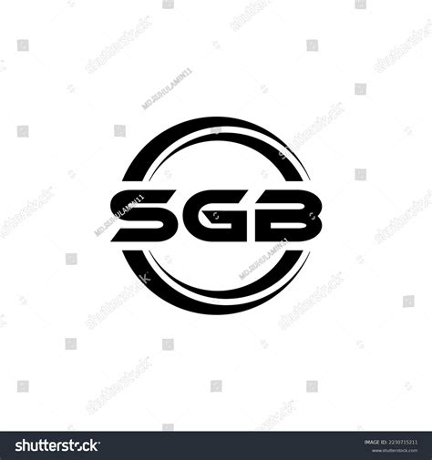 sgb letter logo design illustration vector stock vector royalty