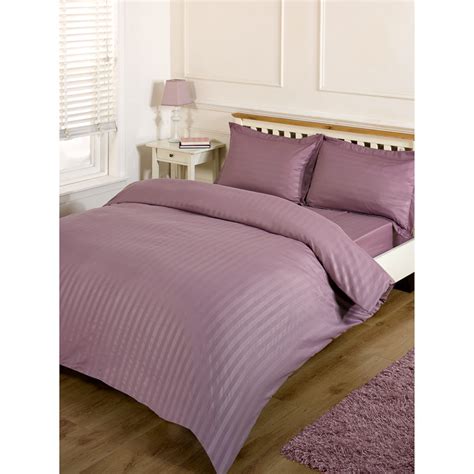 Silentnight Satin Stripe Complete Bed Set Single Bedding Bandm