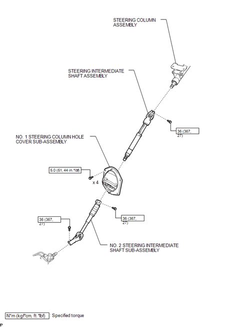 Toyota 4Runner Components Steering Column Assembly Service Manual