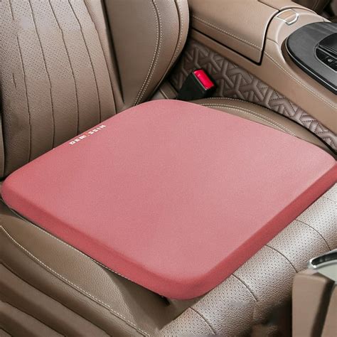 Foqnuq Universal Ventilated Car Seat Cushion Memory Foam Pad With Non Slip Design For All