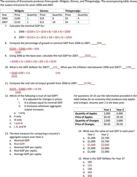 Gdp Practice Worksheet Answers Printable Word Searches