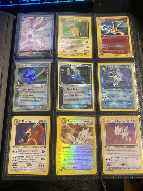 Whole Pokemon Card Collection Lot Binder Wotc Base Set Charizard Holos