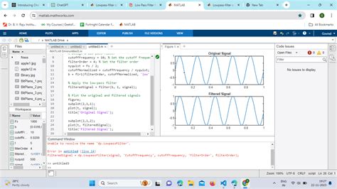 Low Pass Filters In Matlab Javatpoint