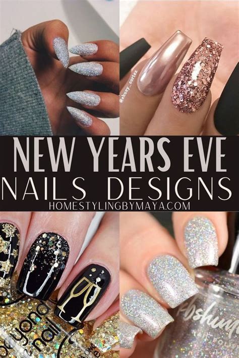 Top 20 Most Beautiful New Years Nails Designs For 2021 New Years Eve Nails New Years Nail