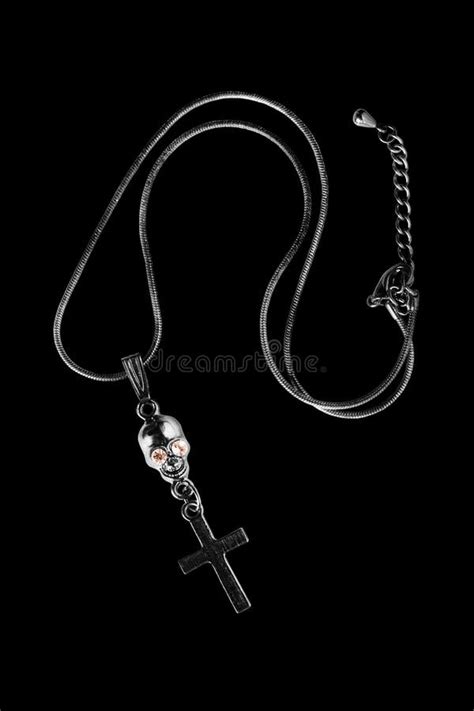 Gothic necklace isolated stock photo. Image of stylish - 107007790