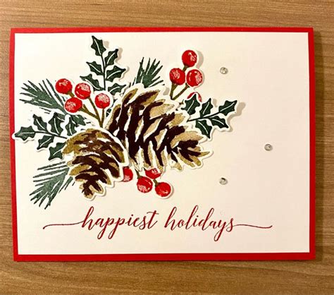 Pin By Cindy Van Slyke On Cards Stamped Christmas Cards Homemade