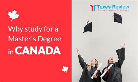 Why study for a master's degree in Canada?