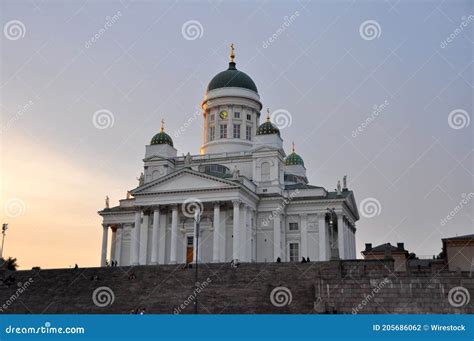 Helsinki Finland Jul Arquitetura Famosa Catedral De