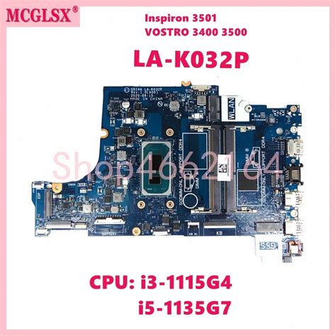 Placa base de ordenador portátil con i3 1115G4 LA K032P CPU para