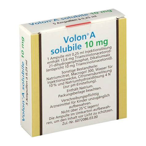 Volon­­® A Solubile 10 Mg 5x025 Ml Mit Dem E Rezept Kaufen Shop Apotheke