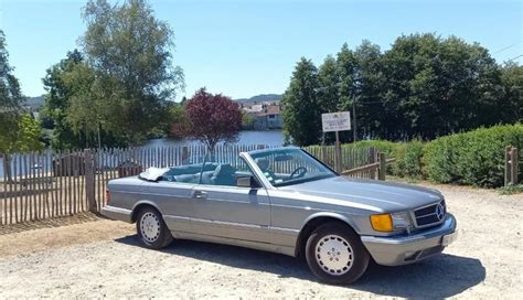 Location Mercedes Benz 560 Sec Cabriolet Straman à Fontainebleau 77300