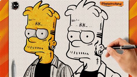 How To Draw Bart Simpson Adult Step By Step Youtube