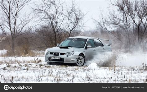 Winter Rally Subaru Impreza Wrx Stock Editorial Photo Baranov