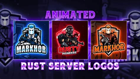 Design Animated Rust Server Logo Design By Markhor251 Fiverr