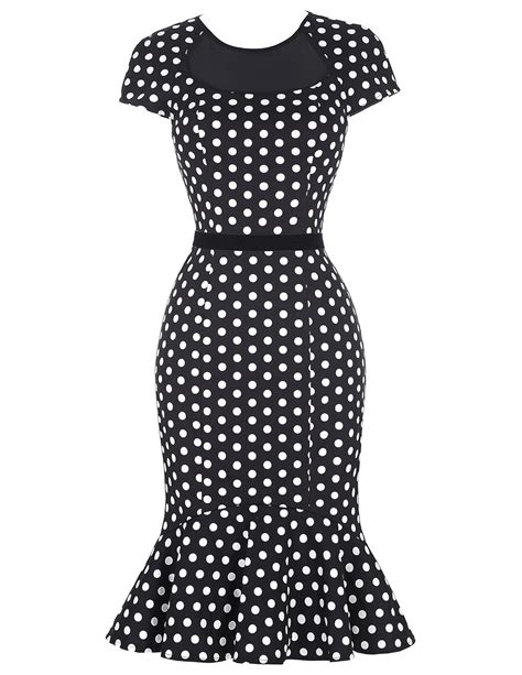 Vintage Polka Dot Dresses Ditsy 50s Prints