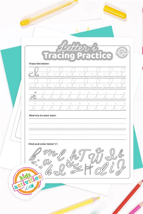 Cursive I Worksheets- Free Printable Cursive Practice Sheets For Letter I | Kids Activities Blog