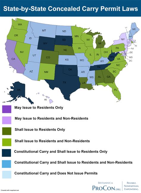 State By State Concealed Carry Permit Laws Concealed Handguns