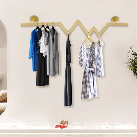 Amazon Naticrisi Industrial Gold Pipe Clothing Rack Wall Ceiling