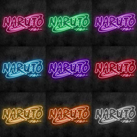 Naruto Neon Sign Naruto Neon Led Sign Customized Neon LED | Etsy