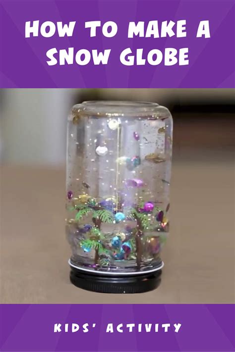 How To Make A Snow Globe Kids Activity Homemade Snow Globes Snow