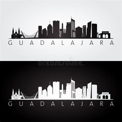 Guadalajara Silhouette Skyline. Mexico - Guadalajara Vector City ...