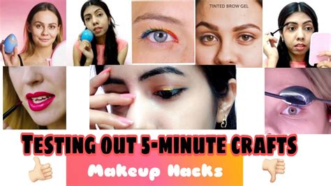 Testing Out Viral Makeup Hacks By 5 Minute Crafts 💄😲😍 Expectations Vs