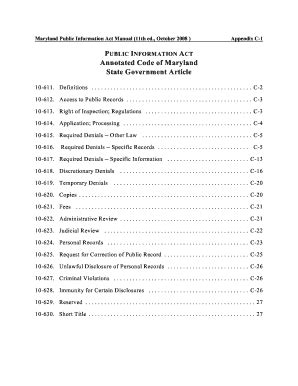 Fillable Online Dbm Maryland Annotated Code Of Maryland State