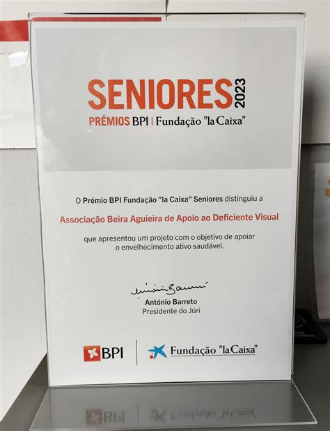 Prémio Séniores 2023 BPI Fundação La Caixa ABAADV Escola de