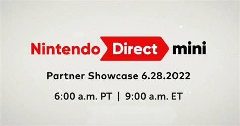 Nintendo Direct Mini Partner Showcase Anunciada Para