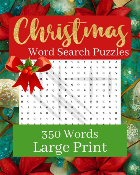 LARGE PRINT CHRISTMAS WORD SEARCH PUZZLE BOOK: 350 Christmas Words ...