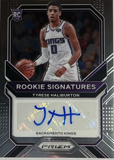 Tyrese Haliburton Prizm Rs Thb Rookie Signatures Price Guide