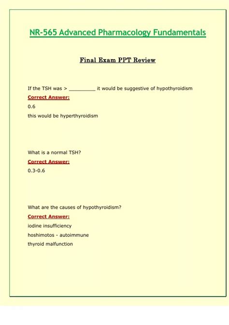 NR565 NR 565 Final Exam PPT Review Latest 2024 2025 Advanced