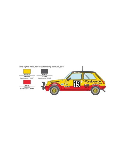 Italeri 3652 1 24 RENAULT R5 ALPINE RALLY