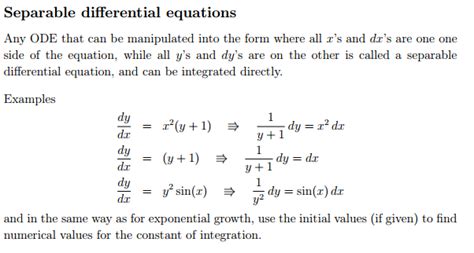 Partial Differential Equations Separation Of Variables Example