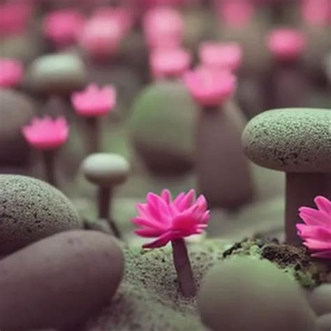 Cute Creatures Made Of Clay Stone And Moss Landscap Openart