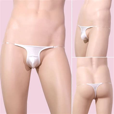 Men S Micro Bikini G Strings Seamless Invisible Teardrop Thongs Pouch