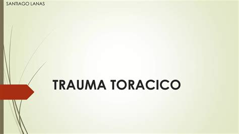 Trauma Toracico Atls Ppt