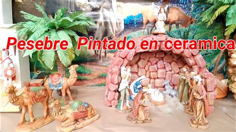 Como Pintar Un Pesebre Nacimiento En Cer Mica How To Paint A Ceramic