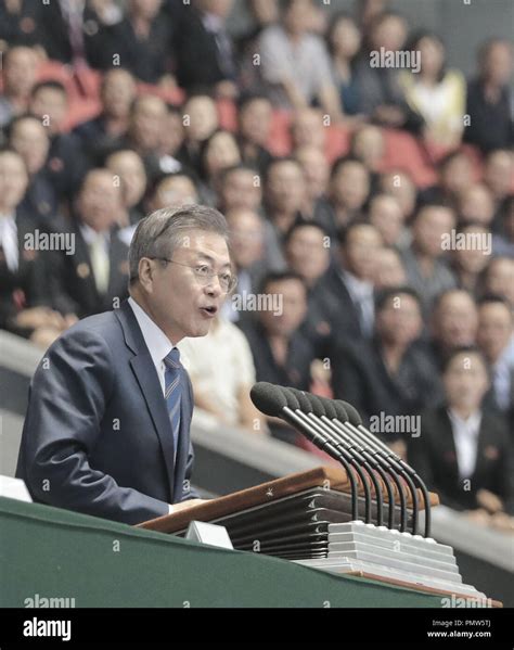 20th Sep 2018 Inter Korean Summit In Pyongyang South Korean President