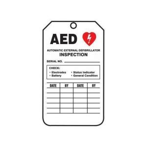 Buy Accuform TRS345CTP Safety Tag Automatic External Defibrillator