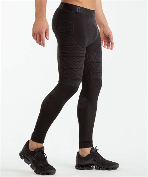 Gymshark Onyx Imperial Leggings Black 1 Mens Workout Clothes