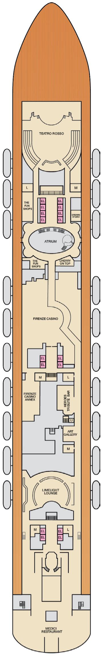 Carnival Firenze Deck Plans Planet Cruise