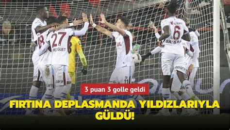 MAÇ SONUCU Gaziantep FK 1 3 Trabzonspor