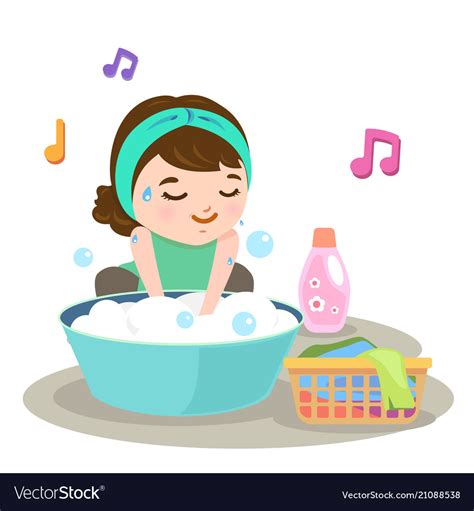 Washing Royalty Free Vector Image - VectorStock