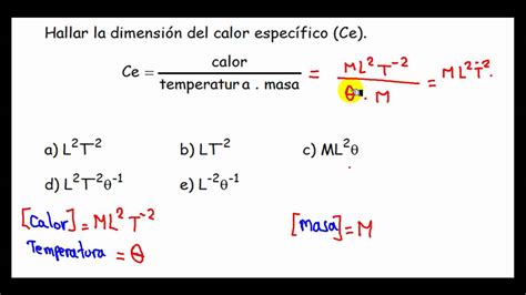 Ecuaciones Dimensionales Principio De Homogeneidad Fisica